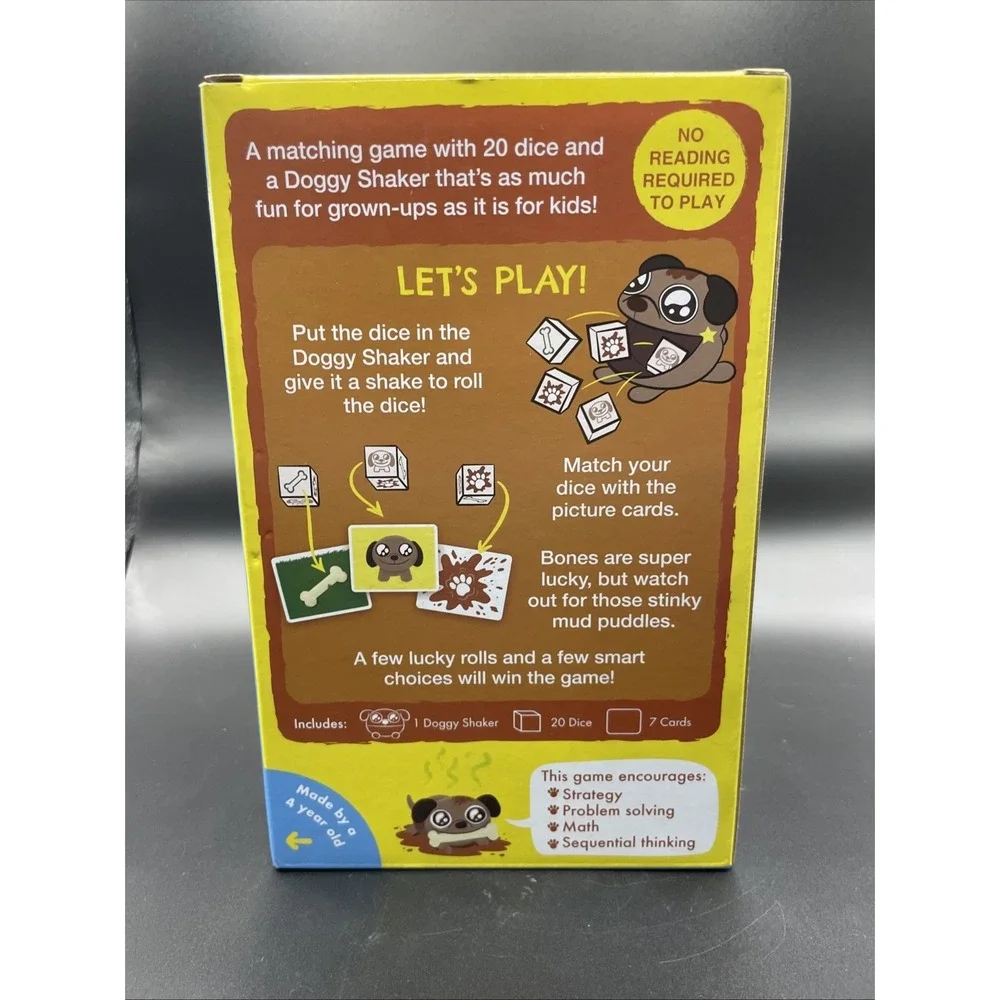 YOU LITTLE STINKER A Stinkin Good Picture Matching Game 20 Dice Doggy Shaker